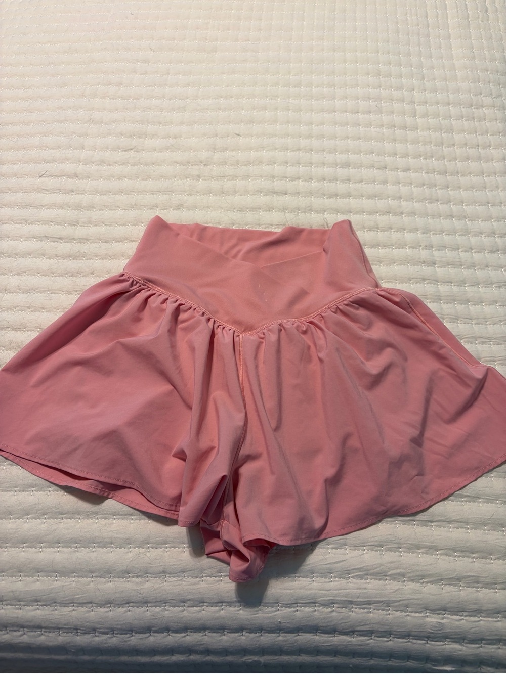 Aerie Pink Athletic Flared Skort Shorts